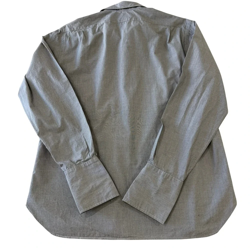 Polo Ralph Lauren Mens Estate Custom‎ Gray Dress Shirt Size 17 1/2 French Cuff